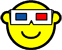 3D glasses buddy icon  