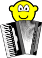 Accordion playing buddy icon  