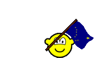 Alaska flag waving buddy icon U.S. state animated