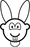 Albino rabbit buddy icon  