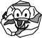 Ball of paper buddy icon  