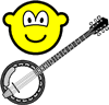 Banjo playing buddy icon  