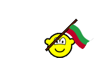 Bulgaria flag waving buddy icon animated