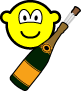 Champagne bottle buddy icon Opening 