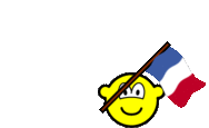 Clipperton Island flag waving buddy icon animated