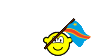 Congo, Democratic Republic of the flag waving buddy icon animated