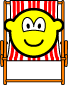 Deck chair buddy icon  