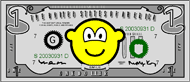 Dollar bill buddy icon  