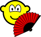 Hand fan buddy icon  