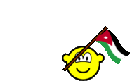 Jordan flag waving buddy icon animated