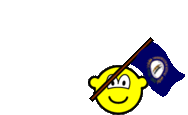 Kentucky flag waving buddy icon U.S. state animated