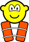 Life jacket buddy icon  