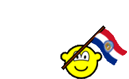 Missouri flag waving buddy icon U.S. state animated