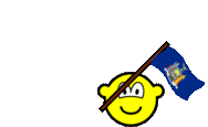 New York flag waving buddy icon U.S. state animated
