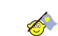 Palau flag waving buddy icon animated