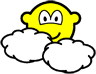 Partly cloudy buddy icon  