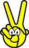 Peace sign buddy icon  