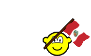 Peru flag waving buddy icon animated