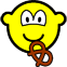 Pretzel eating buddy icon  