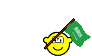 Saudi Arabia flag waving buddy icon animated