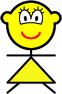 Stickfigure buddy icon woman 