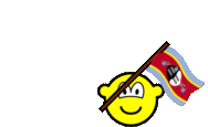 Swaziland flag waving buddy icon animated