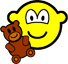 Teddy bear toy buddy icon  