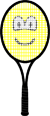 Tennis racket buddy icon  