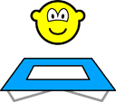 Trampoline buddy icon Olympic sport Artistic gymnastics