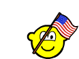 USA buddy icon waving flag animated 