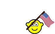 Wake Island flag waving buddy icon animated