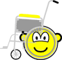 Wheelchair buddy icon Side view 
