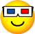 3D glasses emoticon  