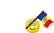 Andorra flag waving emoticon animated