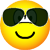 Aviators emoticon Sunglasses  