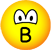 B emoticon talking 