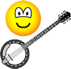 Banjo playing emoticon  
