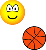 Basketball playing emoticon  