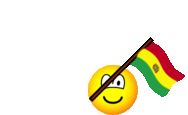 Bolivia flag waving emoticon animated