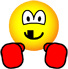 Boxing emoticon knocked out tooth 