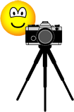 Camera emoticon with tripod 