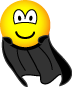 Caped emoticon  