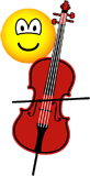 Cello playing emoticon  