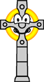 Celtic cross emoticon  