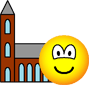 Church going emoticon  