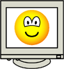 Computer screen emoticon  