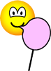 Cotton candy emoticon  