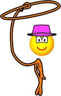 Cowgirl emoticon lasso 