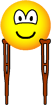 Crutches emoticon  