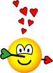 Cupids hit emoticon  